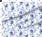Ink Navy Blue White Roses Flowers Chinoiserie Vintage Floral Summer Spring Nature French Country Custom Printed Fabric by Spoonflower Various Fabrics by the Yard or Fat Quarter